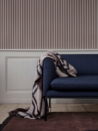 Picture of Thin Lines Bordeaux/Grey - 537