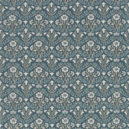 Image de Morris Bellflowers Indigo/Linen - 216436