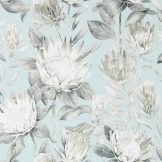 Picture of King Protea Aqua/Linen - 216645
