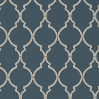 Image de Empire Trellis Indigo/Linen - 216338