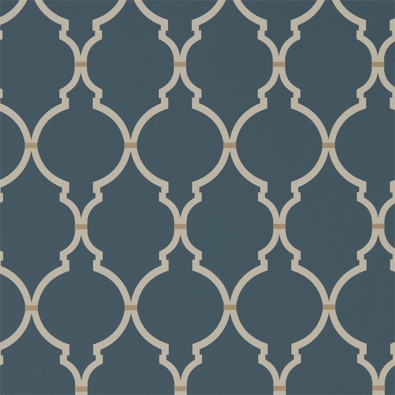Image de Empire Trellis Indigo/Linen - 216338