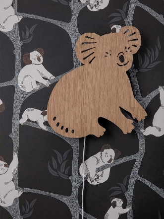 Bild på Koala Wallpaper - Dark Green - 100238-408