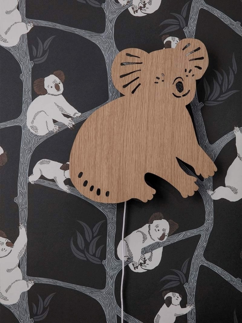 Picture of Koala Wallpaper - Dark Green - 100238-408