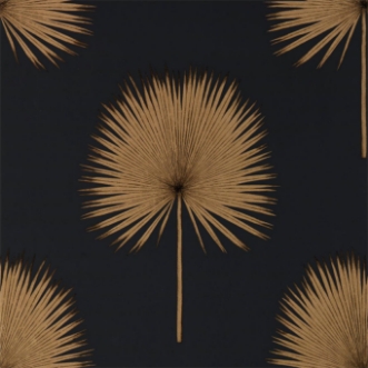 Picture of Fan Palm Charcoal/Gold - 216639