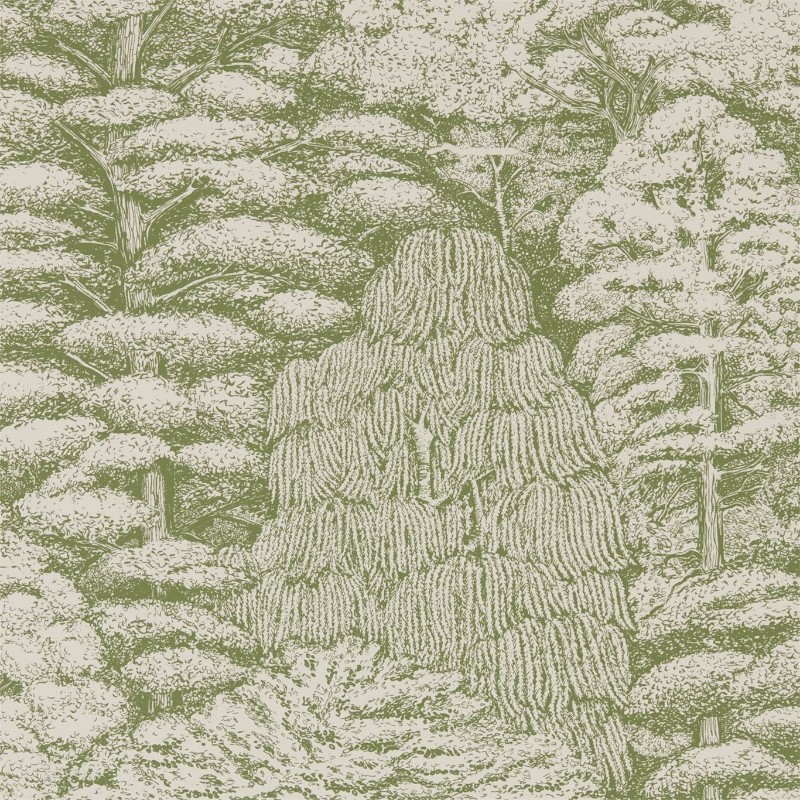 Afbeeldingen van Woodland Toile Cream/Green - DWOW215720