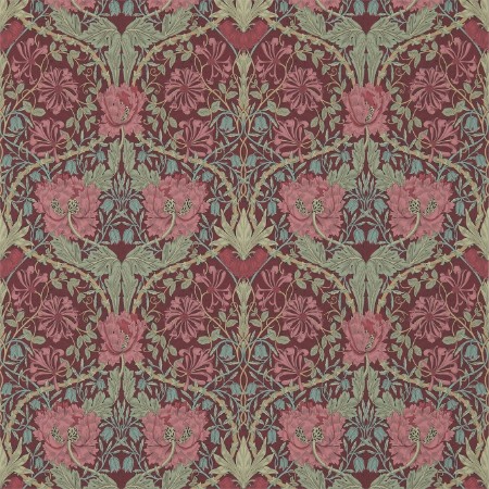 Image de Honeysuckle & Tulip Burgundy/Sage - DM3W214703