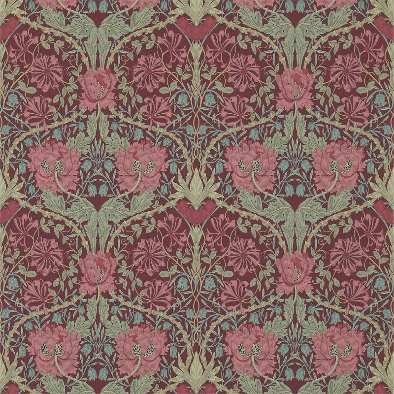 Picture of Honeysuckle & Tulip Burgundy/Sage - DM3W214703