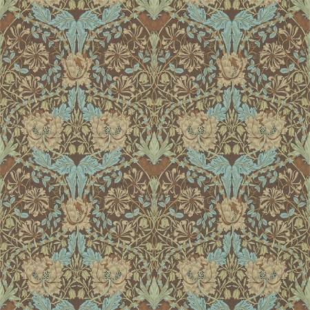 Bild på Honeysuckle & Tulip Taupe/Aqua - DM3W214702