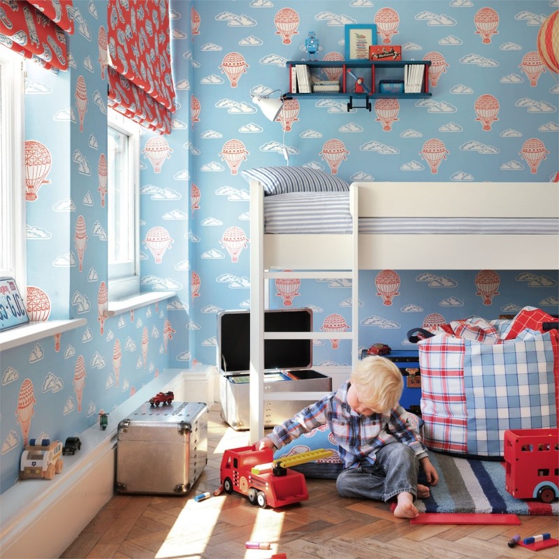 Afbeeldingen van Balloons Sky Blue & Red - 214030