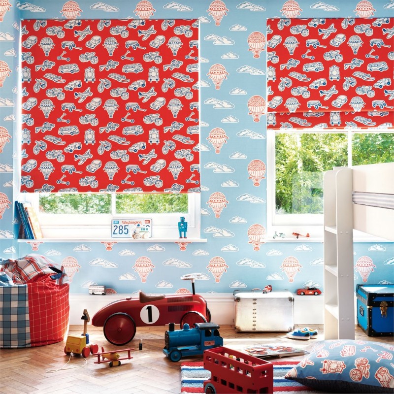 Afbeeldingen van Balloons Sky Blue & Red - 214030