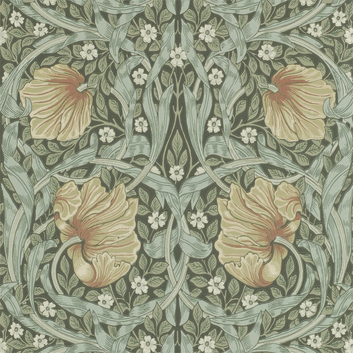 Pimpernel Bayleaf/Manilla - 210388 wallpaper William Morris