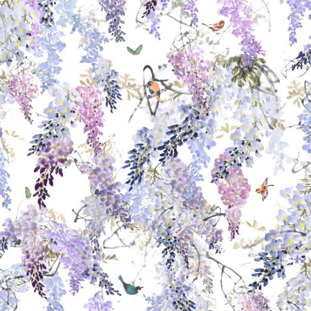 Image de Wisteria Falls Panel B Lilac - 216297