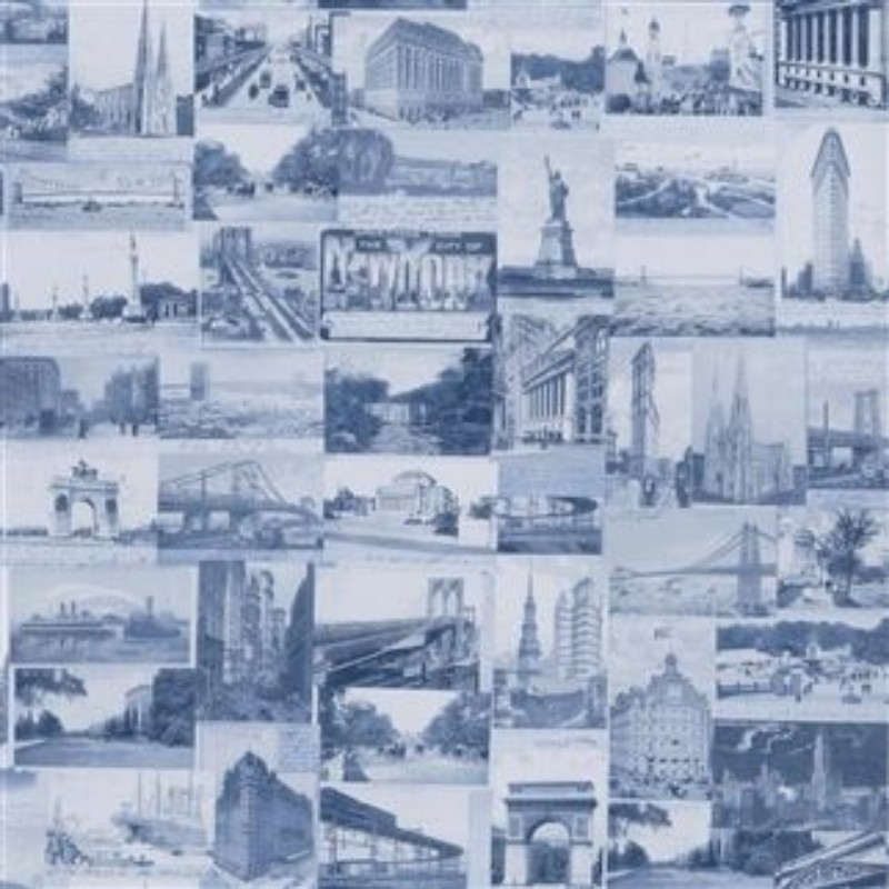 Afbeeldingen van NEW YORK POSTCARD INDIGO - PRL5000/06
