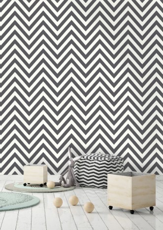 Picture of Chevron Black White - 12574
