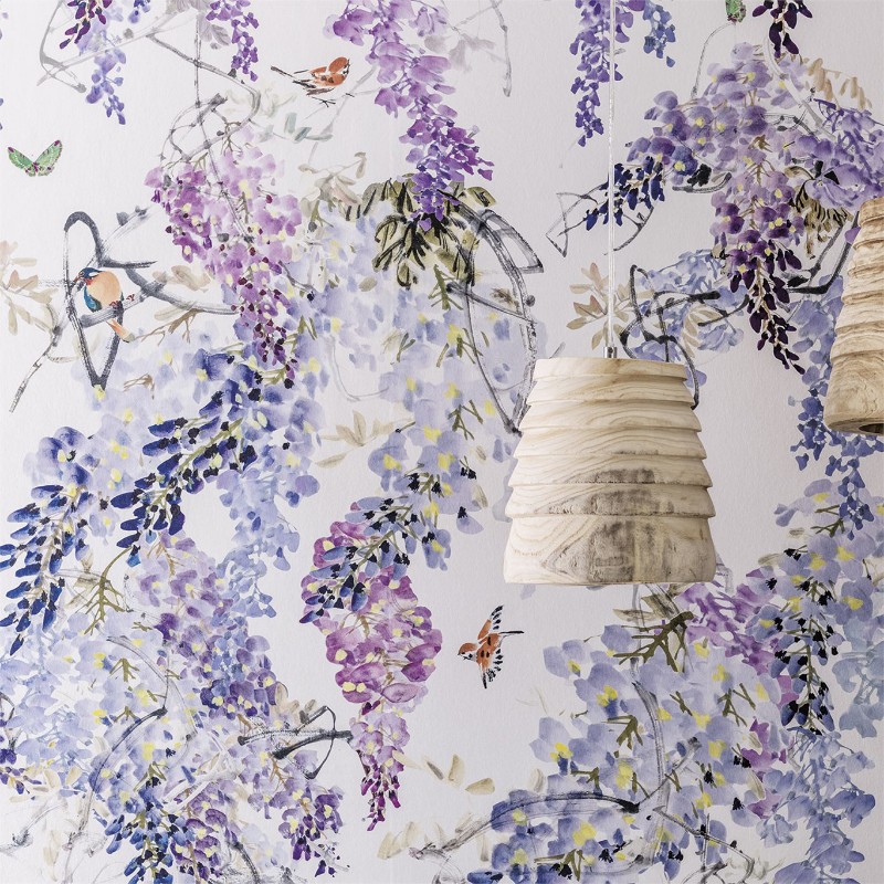 Image de Wisteria Falls Panel A Lilac - 216296