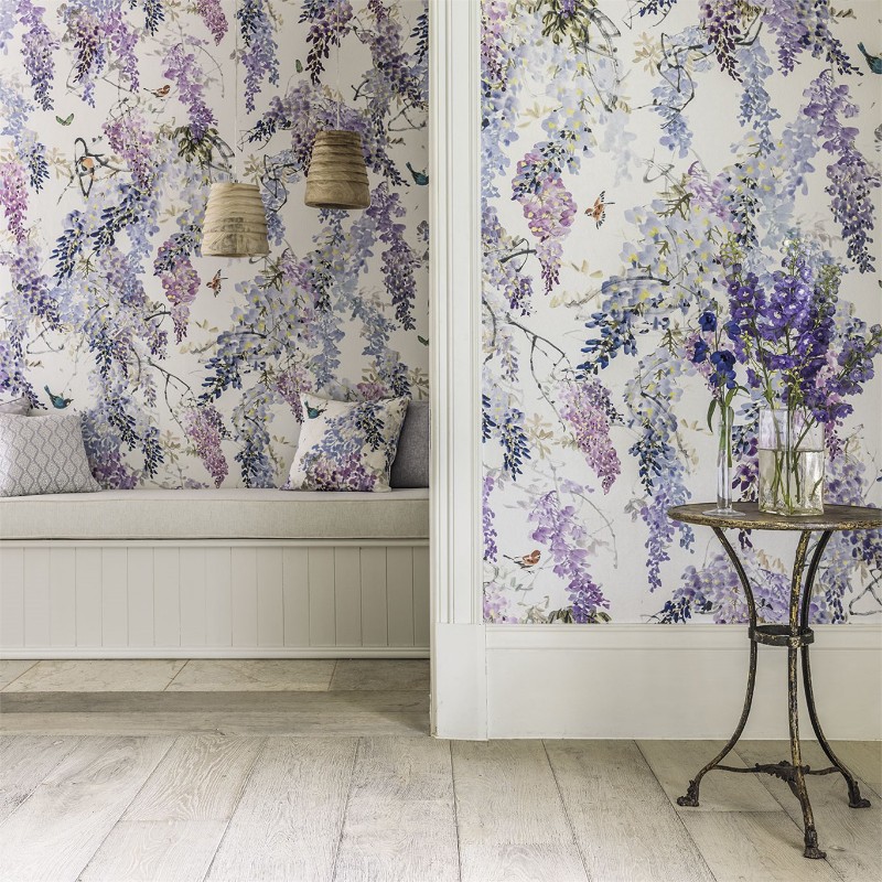 Picture of Wisteria Falls Panel B Lilac - 216297