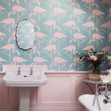 Picture of Flamingos Turquoise Pink - 214569