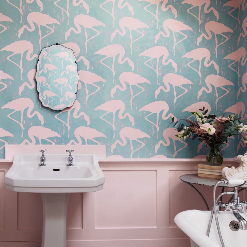 Image de Flamingos Turquoise Pink - 214569