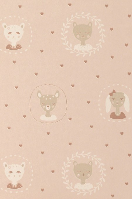Picture of HEARTS DUSTY WARM PINK - 148-01