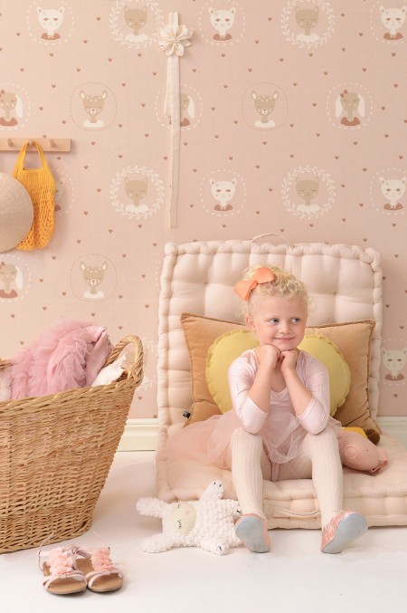 Picture of HEARTS DUSTY WARM PINK - 148-01