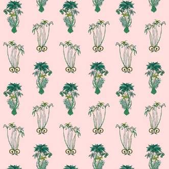 Picture of Jungle Palms Pink - W010104