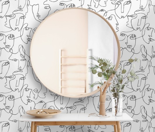 Picture of Linear Visage Black / White - 91273