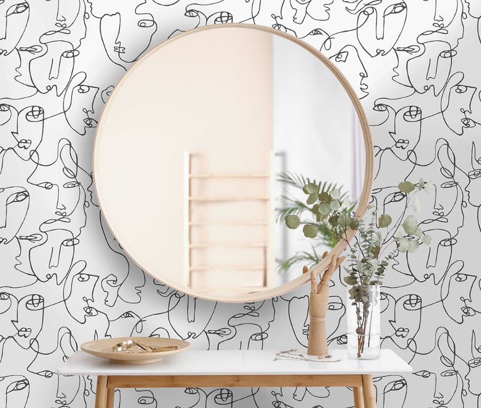 Picture of Linear Visage Black / White - 91273