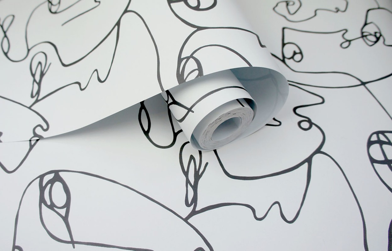 Picture of Linear Visage Black / White - 91273