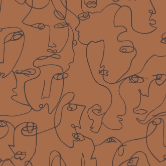 Afbeeldingen van Linear Visage Burnt Orange - 91271