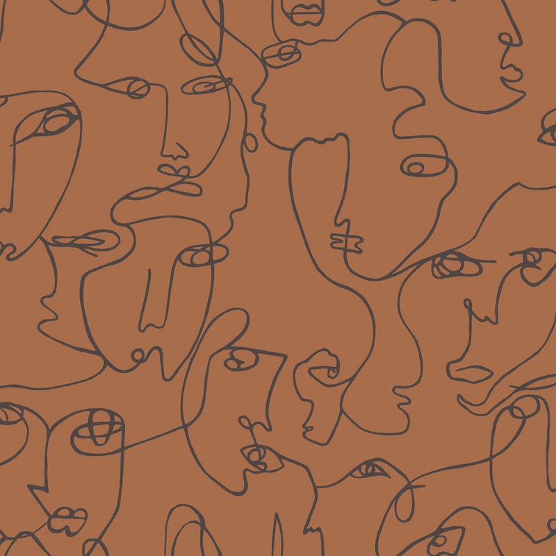 Afbeeldingen van Linear Visage Burnt Orange - 91271