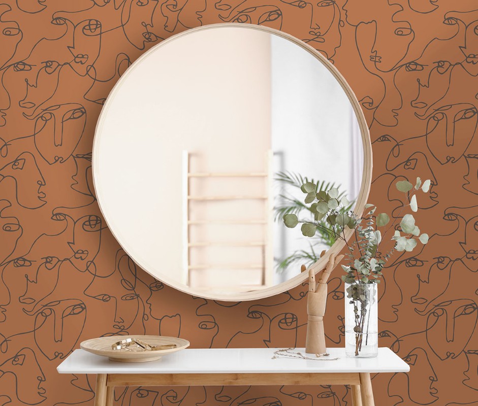 Afbeeldingen van Linear Visage Burnt Orange - 91271