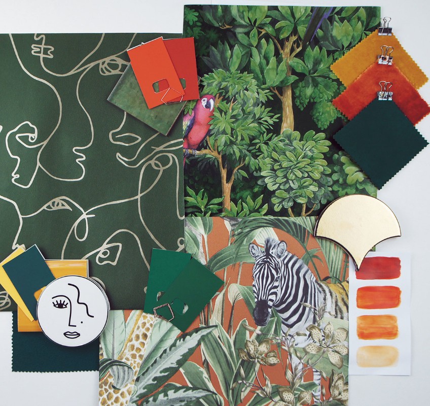 Picture of Linear Visage Green/Gold - 91270