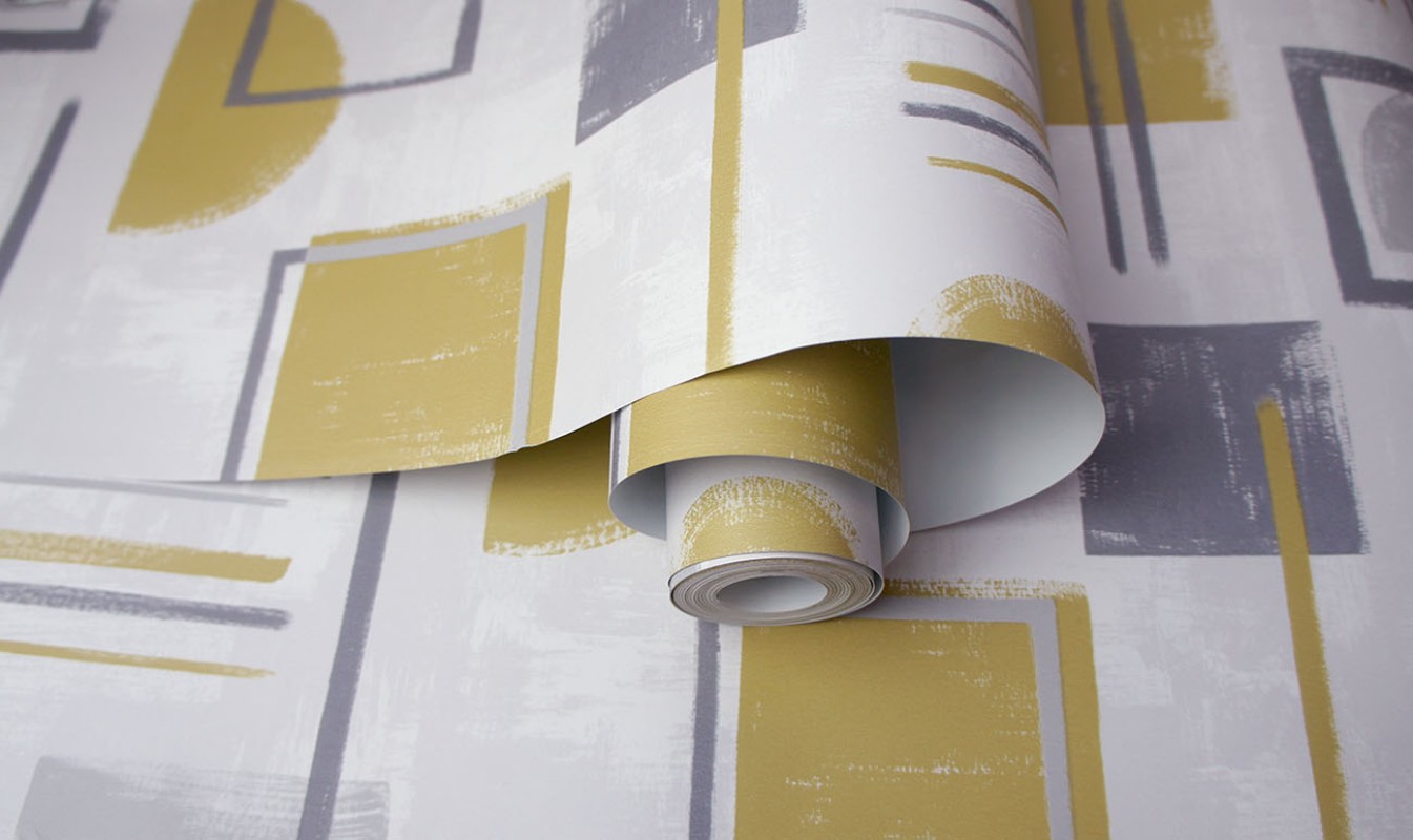 Image de Nordic Geo Grey/Ochre - 91331