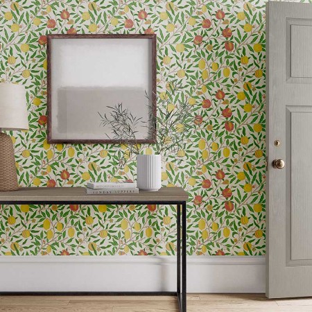 Afbeeldingen van Fruit Leaf Green/Madder - 217086