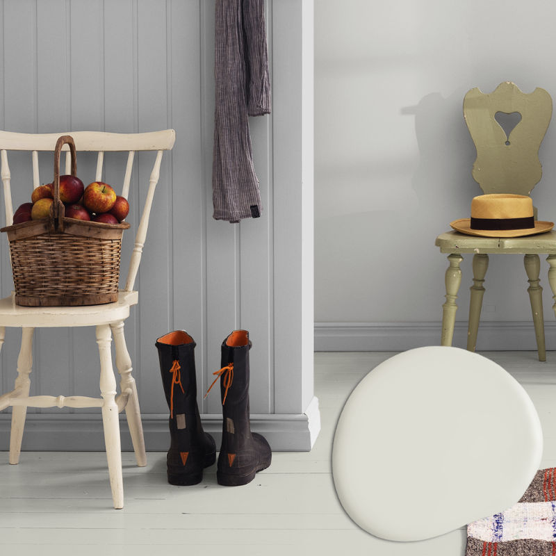 Afbeeldingen van Vloer verf - Kleur W11 Snäckskal