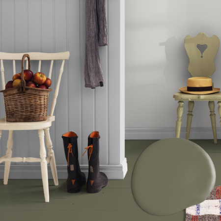 Image de Golvfärg - Kulör W115 Skogsmossa