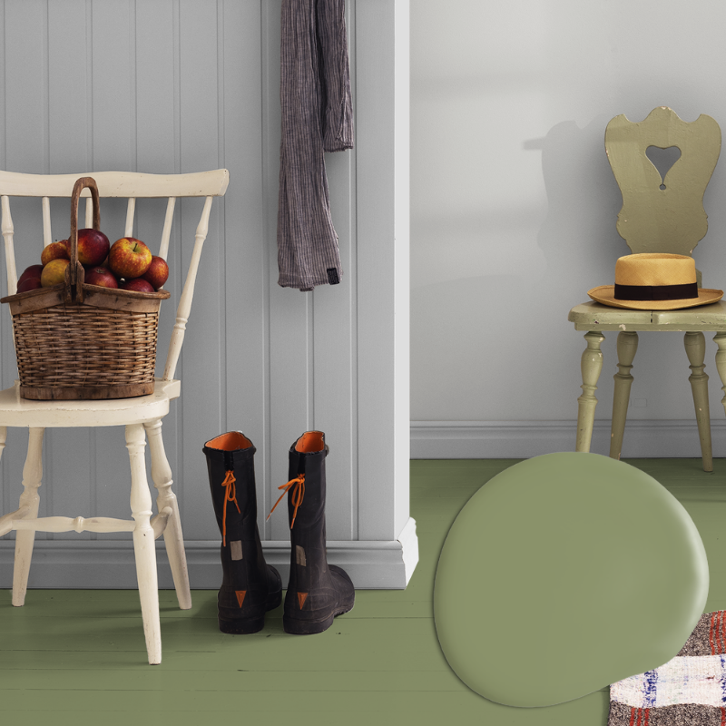 Afbeeldingen van Vloer verf - Kleur W132 Vårgrön