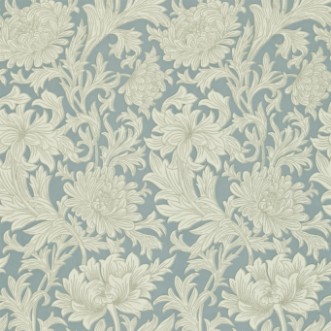 Picture of Chrysanthemum Toile China Blue/Cream - DMOWCH101