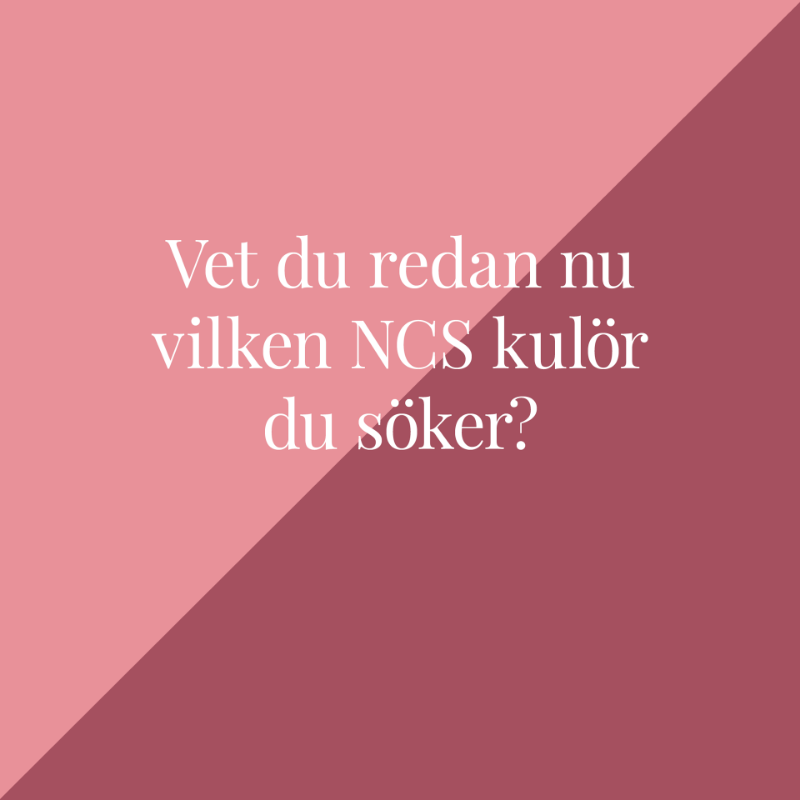 Bild på Beställ utifrån NCS