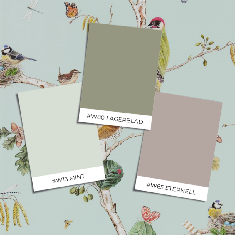 Picture of Woodland Chorus Sky Blue/Multi - DWOW215706