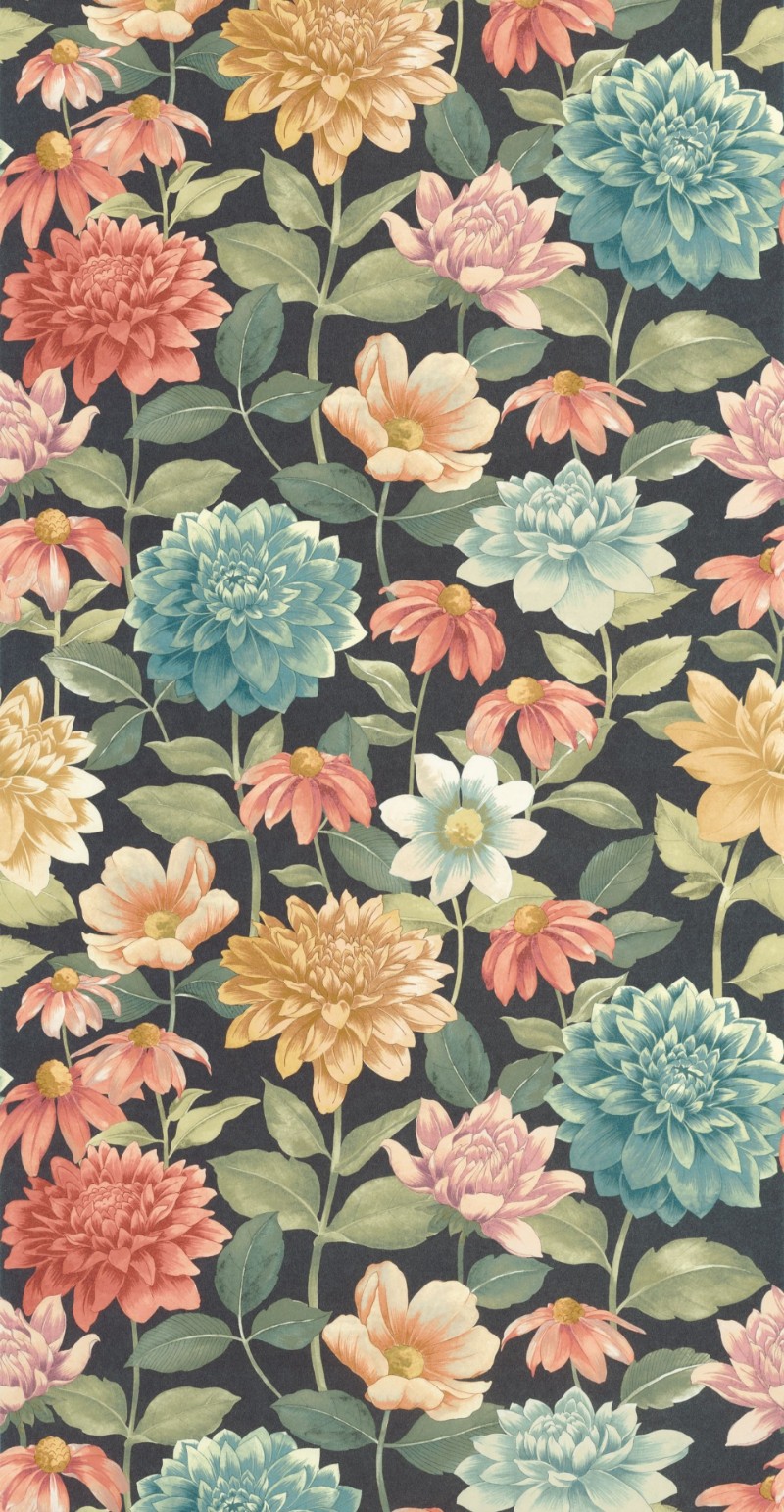 Picture of Dahlia Bouquet Fond Noir - 87669568