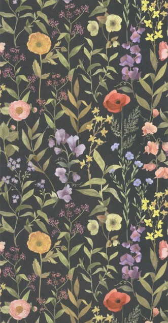 Picture of Fleurs Des Champs Noir Fusain - 87659456