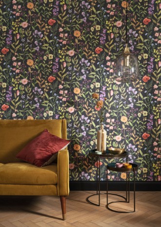 Picture of Fleurs Des Champs Noir Fusain - 87659456