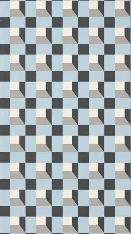 Picture of Blocks Cornflower/Black Earth/Sketched - HQN3112944