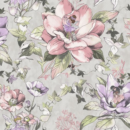 Afbeeldingen van Floral Fairies Grey - 13212