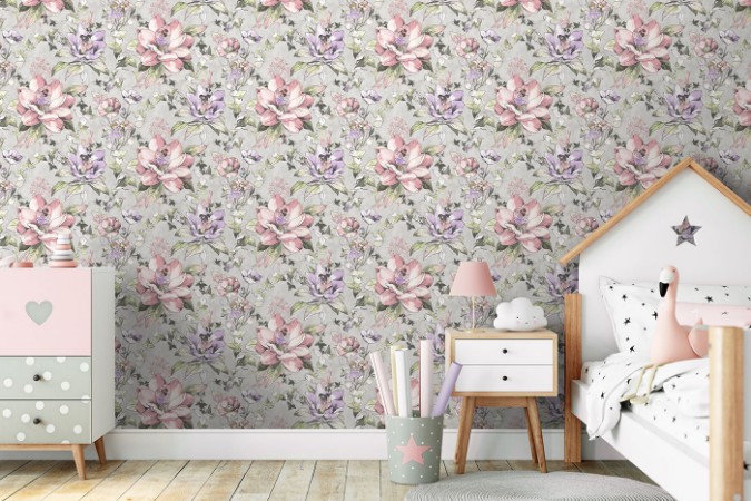 Afbeeldingen van Floral Fairies Grey - 13212