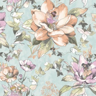Afbeeldingen van Floral Fairies Teal - 13210