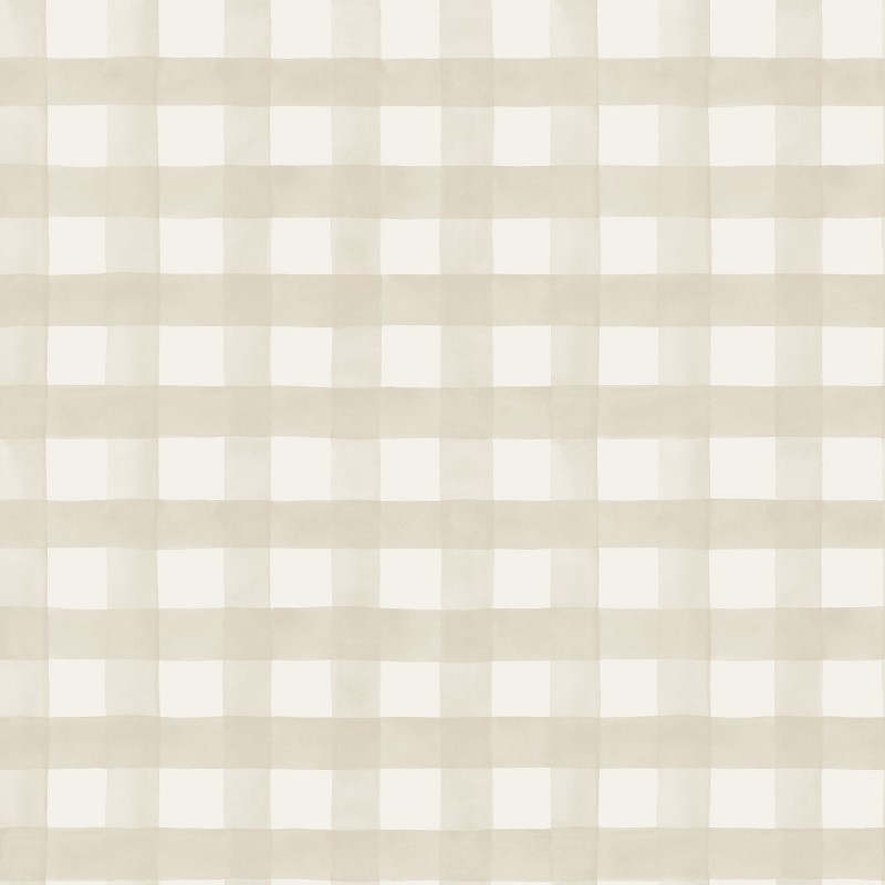 Afbeeldingen van Watercolour Gingham Beige - 13290