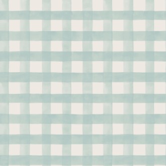 Picture of Watercolour Gingham Soft Teal - 13293