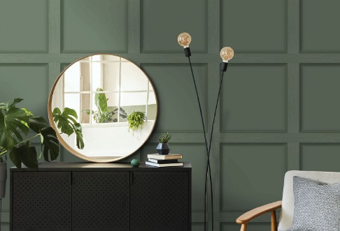 Picture of Modern Wood Panel Green - 12982